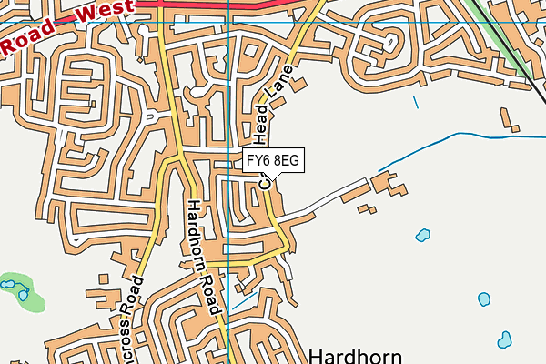 FY6 8EG map - OS VectorMap District (Ordnance Survey)