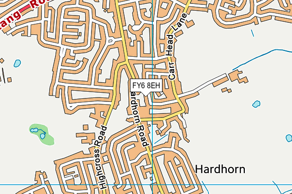 FY6 8EH map - OS VectorMap District (Ordnance Survey)
