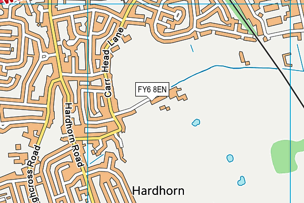 FY6 8EN map - OS VectorMap District (Ordnance Survey)