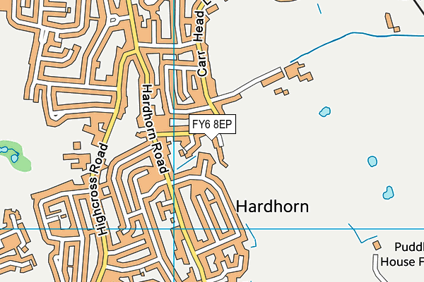 FY6 8EP map - OS VectorMap District (Ordnance Survey)