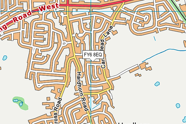 FY6 8EQ map - OS VectorMap District (Ordnance Survey)
