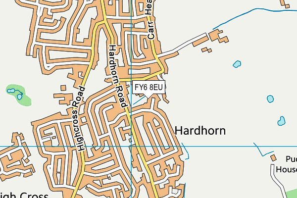 FY6 8EU map - OS VectorMap District (Ordnance Survey)