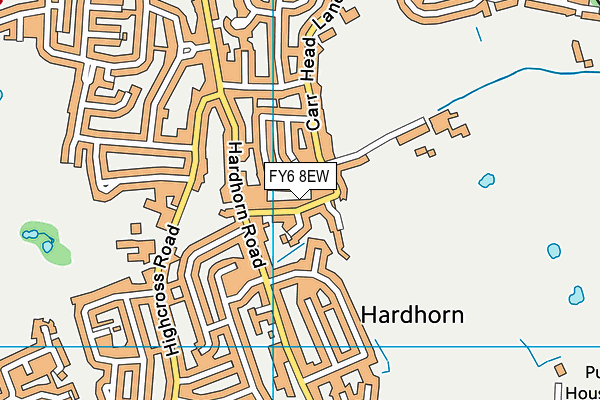 FY6 8EW map - OS VectorMap District (Ordnance Survey)