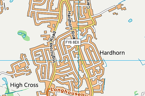 FY6 8EX map - OS VectorMap District (Ordnance Survey)