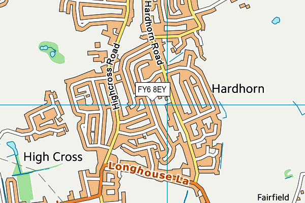 FY6 8EY map - OS VectorMap District (Ordnance Survey)