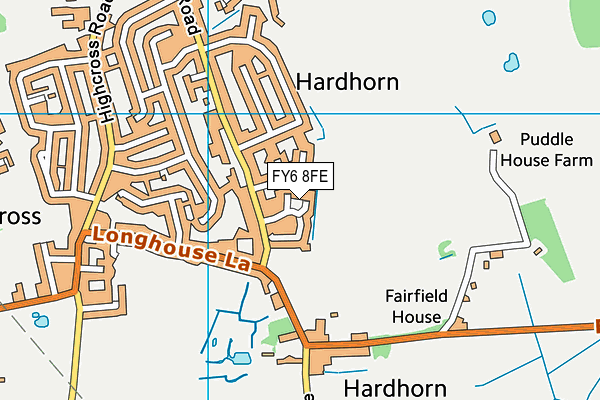 FY6 8FE map - OS VectorMap District (Ordnance Survey)