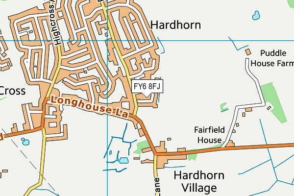 FY6 8FJ map - OS VectorMap District (Ordnance Survey)