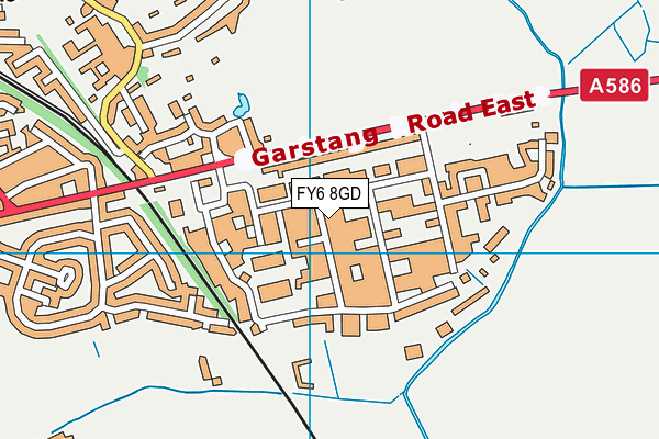 FY6 8GD map - OS VectorMap District (Ordnance Survey)