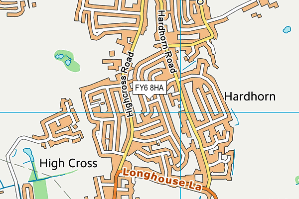FY6 8HA map - OS VectorMap District (Ordnance Survey)