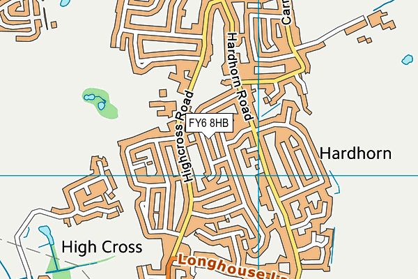 FY6 8HB map - OS VectorMap District (Ordnance Survey)