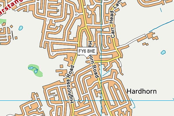 FY6 8HE map - OS VectorMap District (Ordnance Survey)