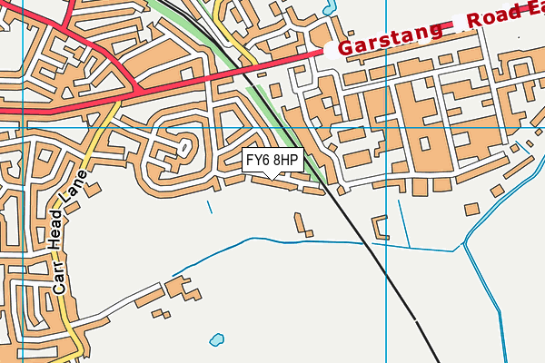 FY6 8HP map - OS VectorMap District (Ordnance Survey)