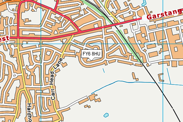 FY6 8HU map - OS VectorMap District (Ordnance Survey)