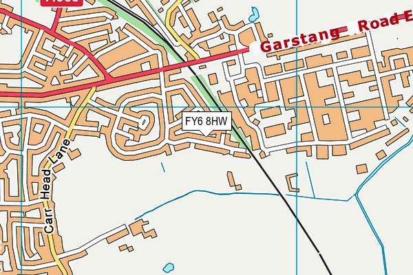 FY6 8HW map - OS VectorMap District (Ordnance Survey)
