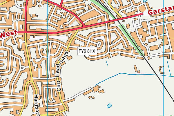 FY6 8HX map - OS VectorMap District (Ordnance Survey)