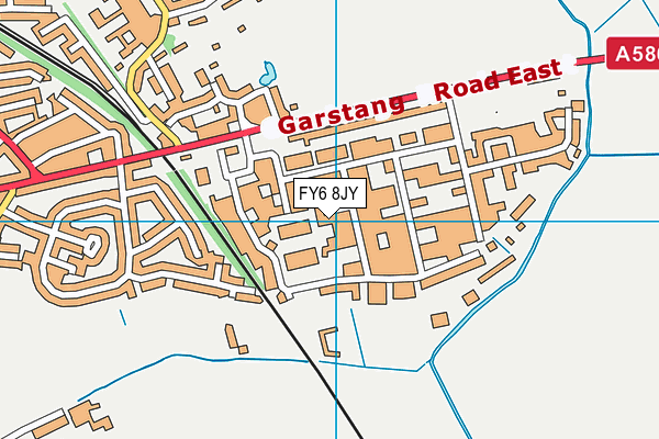 FY6 8JY map - OS VectorMap District (Ordnance Survey)
