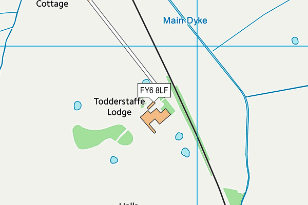 FY6 8LF map - OS VectorMap District (Ordnance Survey)