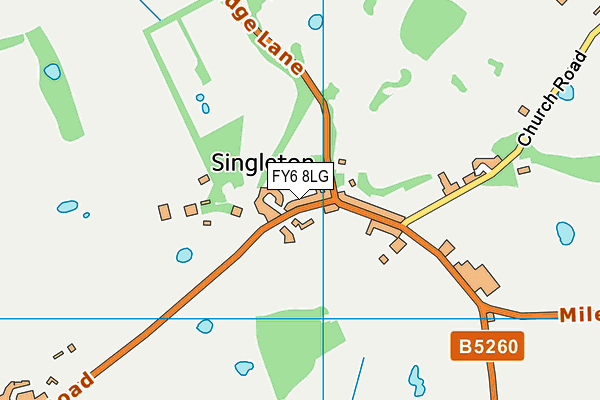 FY6 8LG map - OS VectorMap District (Ordnance Survey)