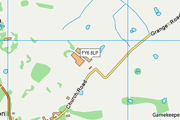 FY6 8LP map - OS VectorMap District (Ordnance Survey)