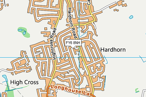 FY6 8NH map - OS VectorMap District (Ordnance Survey)
