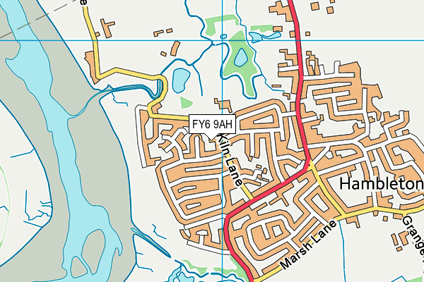 FY6 9AH map - OS VectorMap District (Ordnance Survey)