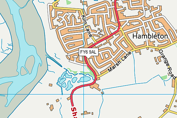 FY6 9AL map - OS VectorMap District (Ordnance Survey)