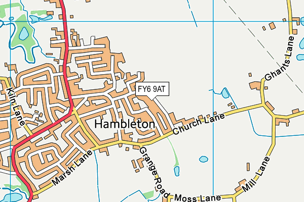 FY6 9AT map - OS VectorMap District (Ordnance Survey)