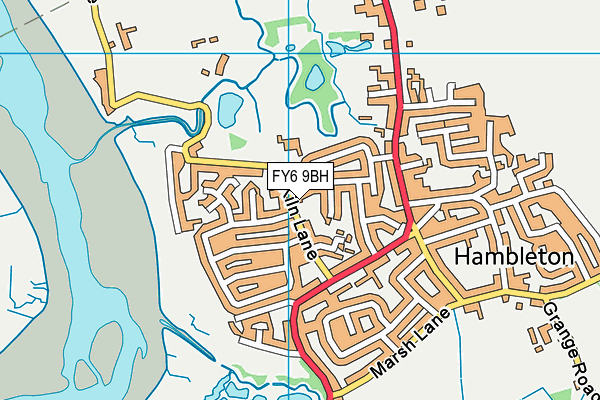 FY6 9BH map - OS VectorMap District (Ordnance Survey)