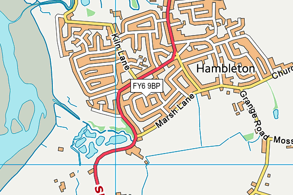 FY6 9BP map - OS VectorMap District (Ordnance Survey)