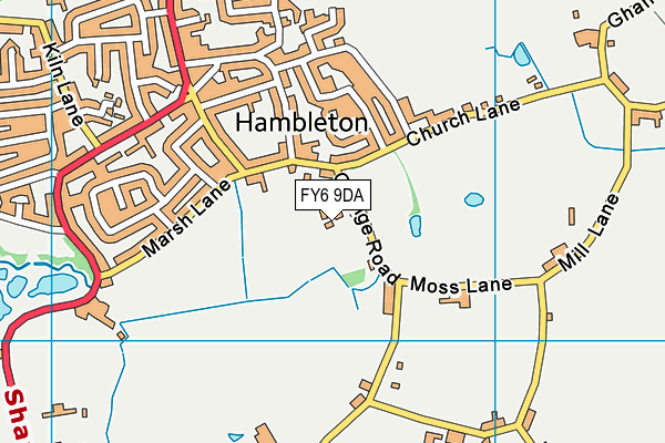 Bob Williamson Park map (FY6 9DA) - OS VectorMap District (Ordnance Survey)