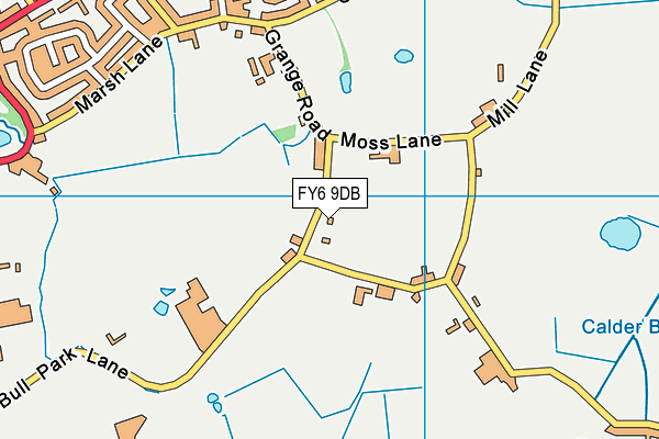 FY6 9DB map - OS VectorMap District (Ordnance Survey)