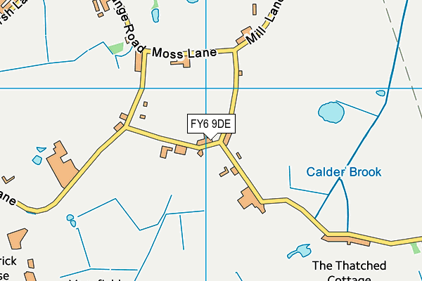 FY6 9DE map - OS VectorMap District (Ordnance Survey)