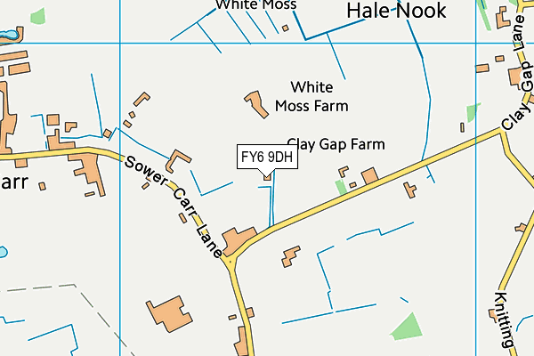 FY6 9DH map - OS VectorMap District (Ordnance Survey)