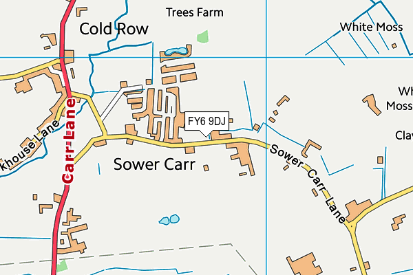 FY6 9DJ map - OS VectorMap District (Ordnance Survey)