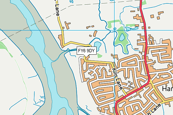 FY6 9DY map - OS VectorMap District (Ordnance Survey)
