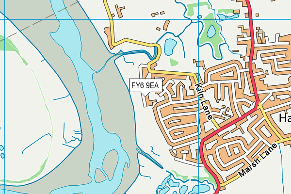 FY6 9EA map - OS VectorMap District (Ordnance Survey)