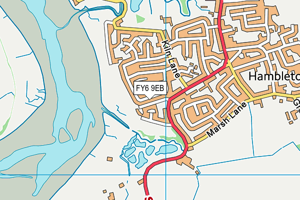 FY6 9EB map - OS VectorMap District (Ordnance Survey)