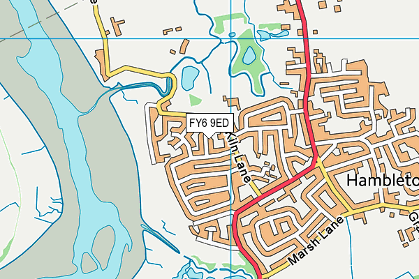 FY6 9ED map - OS VectorMap District (Ordnance Survey)