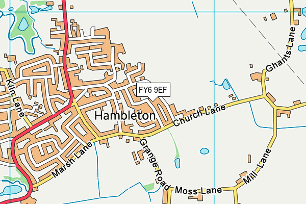 FY6 9EF map - OS VectorMap District (Ordnance Survey)