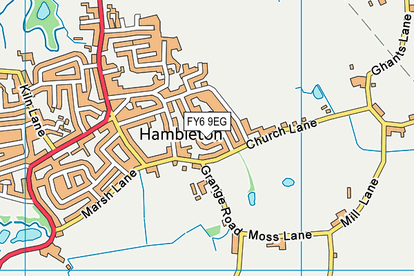 FY6 9EG map - OS VectorMap District (Ordnance Survey)