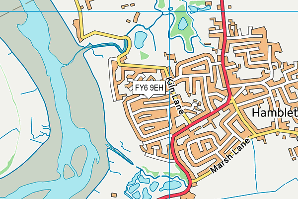 FY6 9EH map - OS VectorMap District (Ordnance Survey)