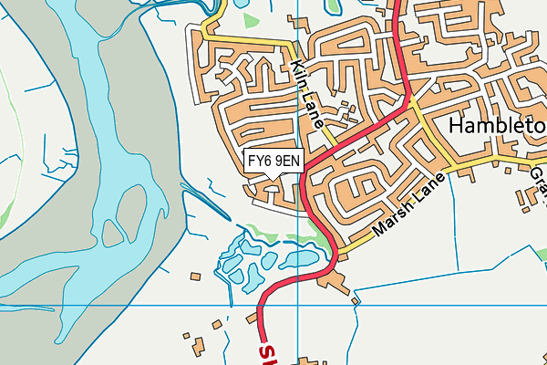 FY6 9EN map - OS VectorMap District (Ordnance Survey)