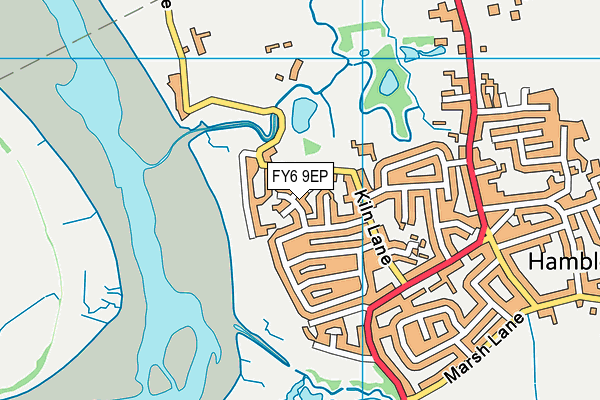 FY6 9EP map - OS VectorMap District (Ordnance Survey)