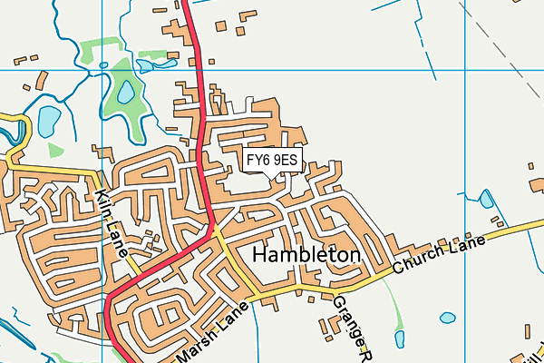 FY6 9ES map - OS VectorMap District (Ordnance Survey)