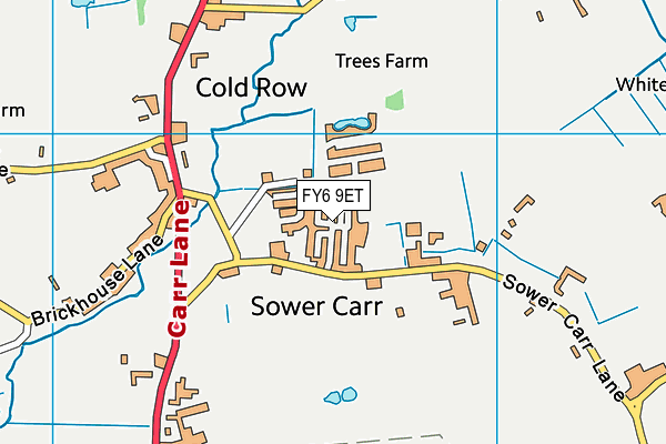 FY6 9ET map - OS VectorMap District (Ordnance Survey)