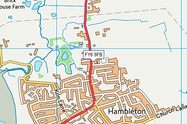 FY6 9FB map - OS VectorMap District (Ordnance Survey)