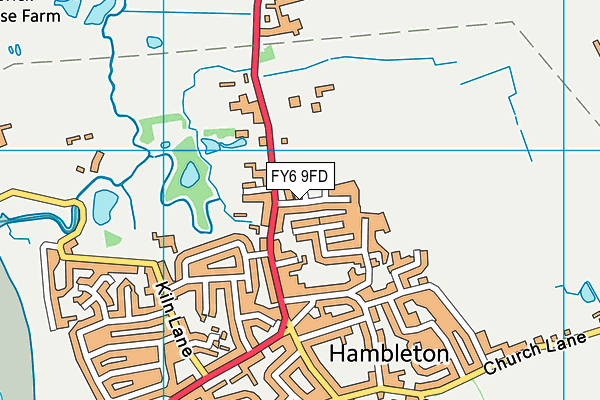 FY6 9FD map - OS VectorMap District (Ordnance Survey)