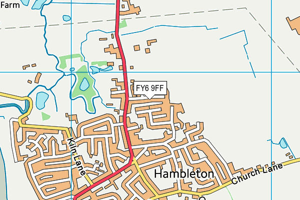 FY6 9FF map - OS VectorMap District (Ordnance Survey)