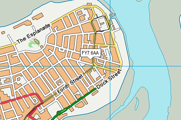 FY7 6AA map - OS VectorMap District (Ordnance Survey)