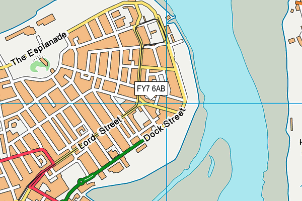FY7 6AB map - OS VectorMap District (Ordnance Survey)